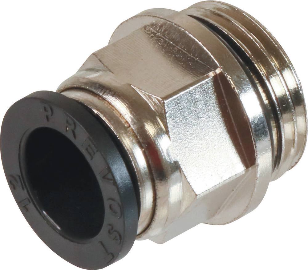 Raccord instantané métallique droit mâle cylindrique pour tuyau rilsan