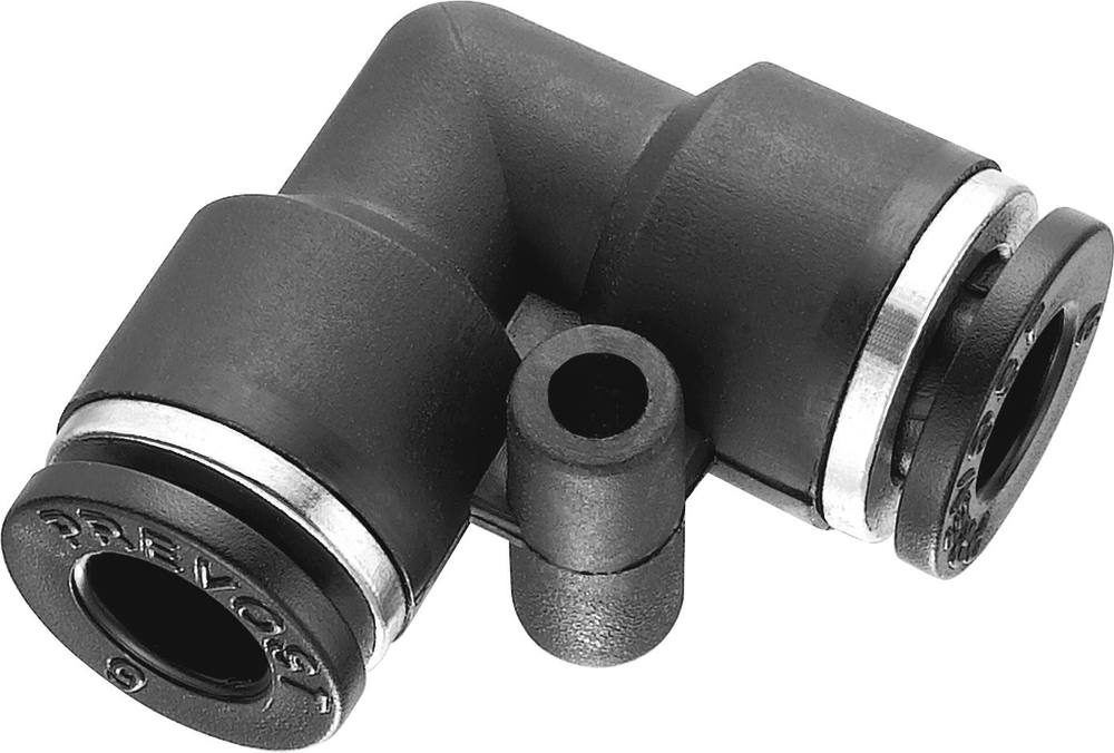 Raccord instantané polymère coudé