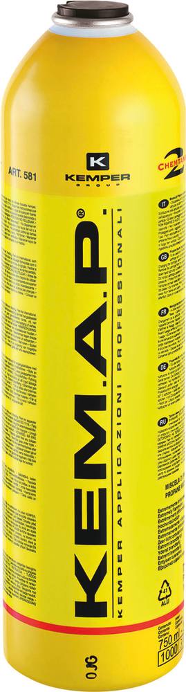 Cartouche de gaz filetage MAP 7/16" 750ml 385g