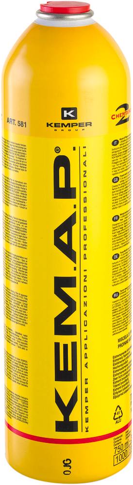 Cartouche de gaz filetage MAP 7/16" 410ml 250g