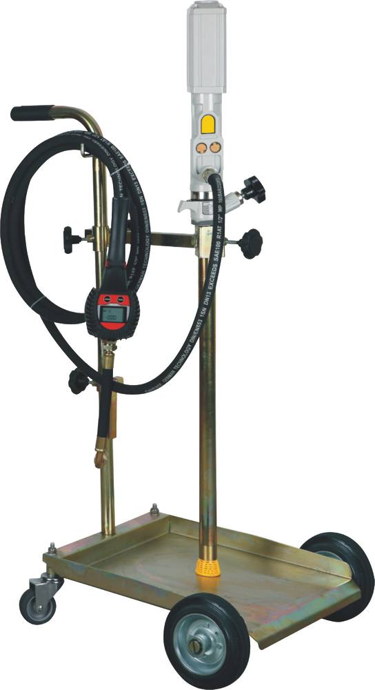 Pneumatic oil set 50-60kg 3:1 with digital gun and 4-wheel trolley
