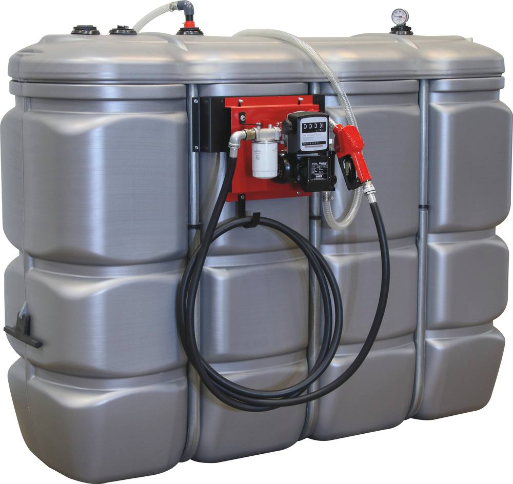 Cuve de stockage gasoil PEHD double paroi 2000L