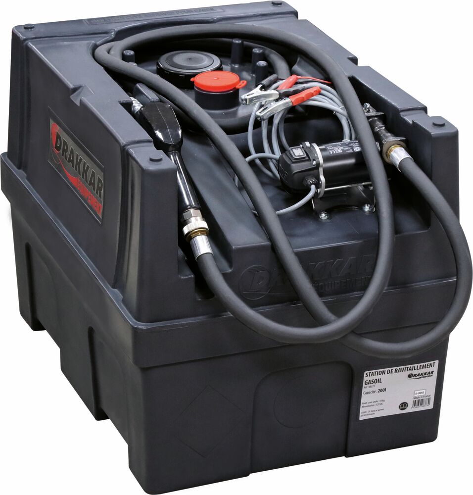 Cuve de ravitaillement gasoil 200L 12V 45 l/min