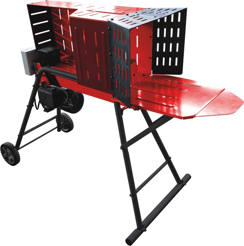 Astilladora de troncos horizontal 5T con soporte sobre ruedas