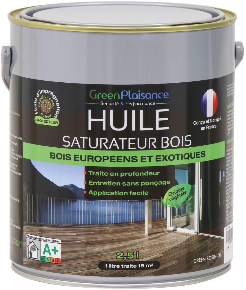 Huile saturateur spéciale terrasse en bois