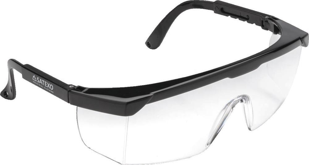 Gafas transparentes con patillas ajustables