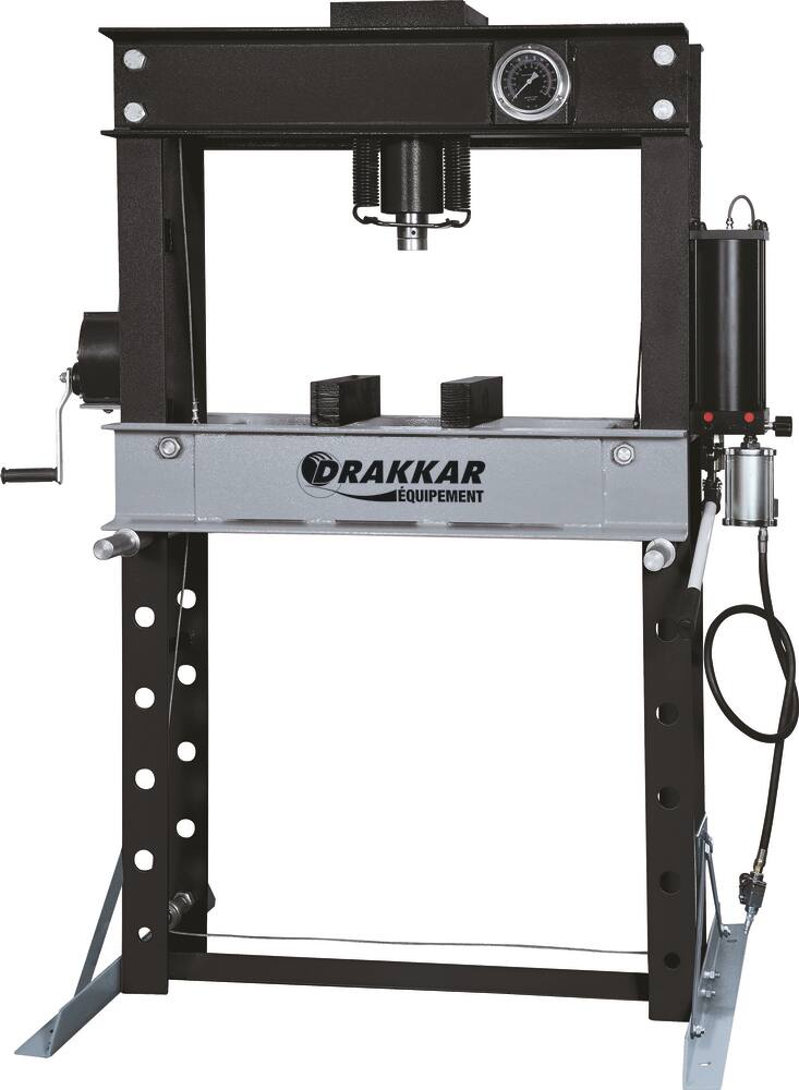 Presse d'atelier manuelle et pneumatique 45T bâti boulonné