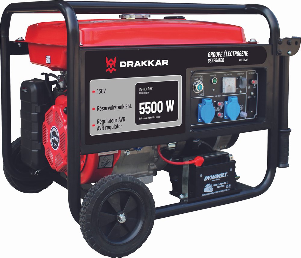 AVR 5500W 13HP electric start generator with wheelbarrow kit