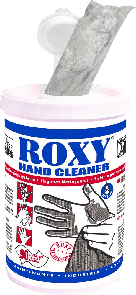 Lingettes nettoyantes mains 310x270mm - pot distributeur de 90 lingettes