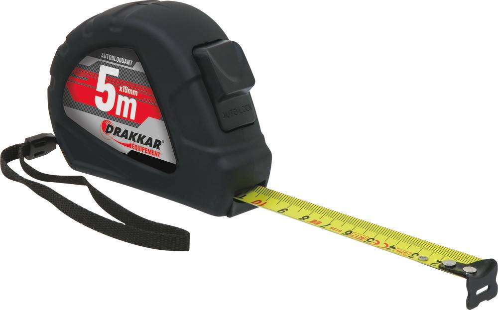 Mètre mesure à ruban autoblocant boîtier ABS