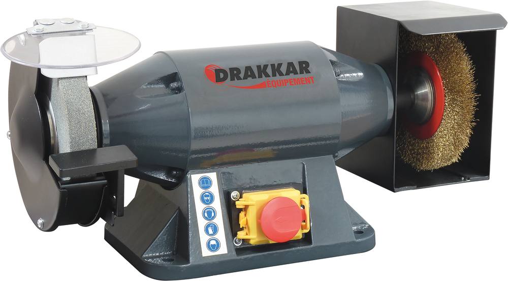Touret à meuler 230V 520W meule / brosse Ø150mm