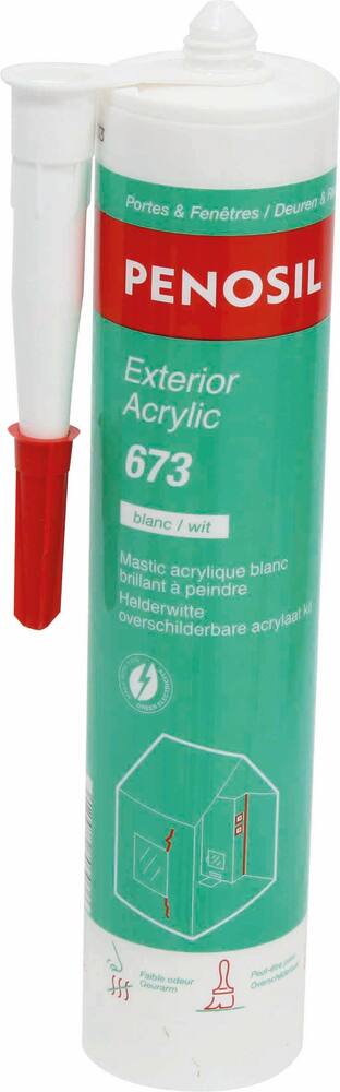 Mastic acrylique pour fissures peut être peint - cartouche de 300ml
