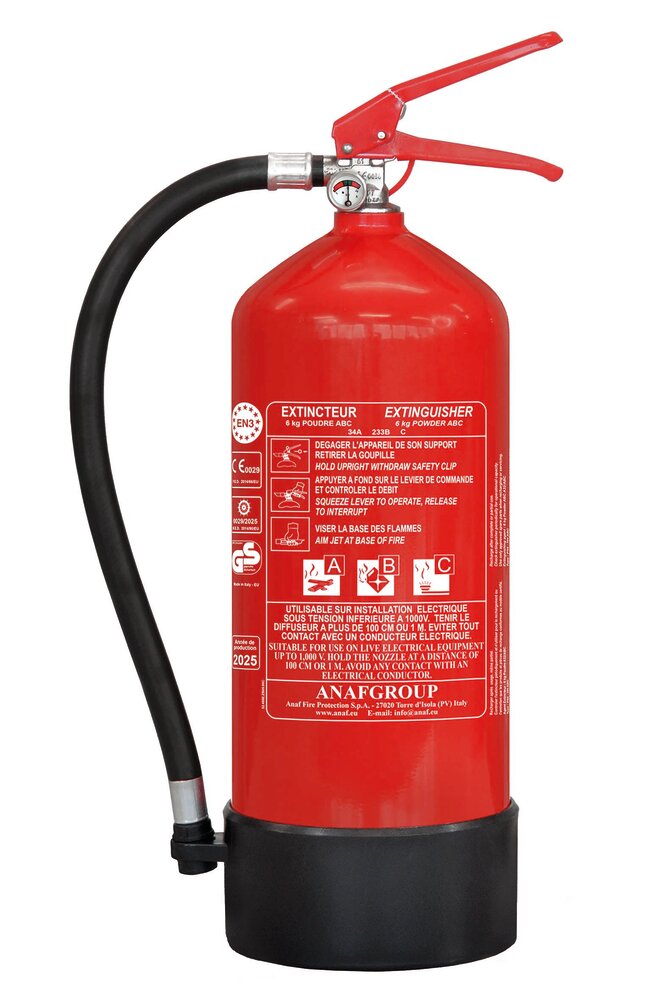 Extincteur à pression permanente à poudre