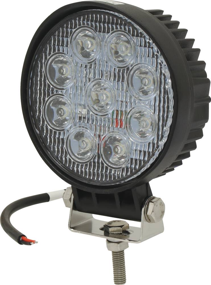 Phare de travail rond LED 10/32V 27W 1800 lumens