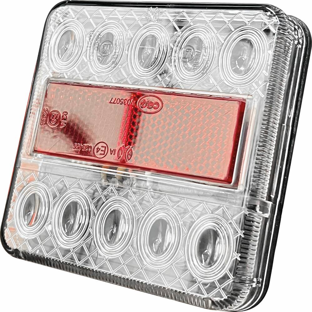 Feu arrière carré LED 12V 4 fonctions