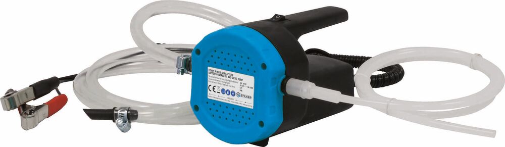 Pompe à huile électrique 12V 2,5 l/min - en kit tuyau/pinces