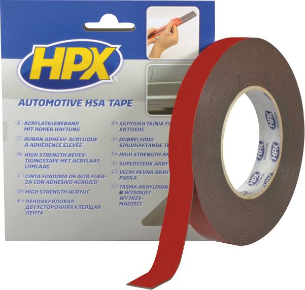 Fita adesiva dupla face preta 19mmx10m 47N