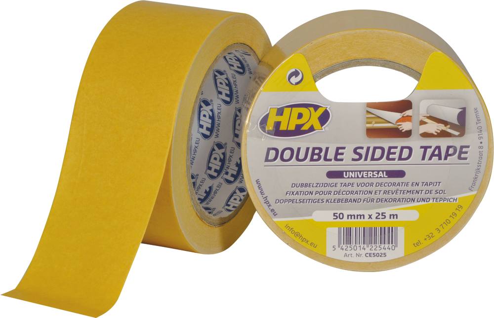 Fita adesiva de dupla face branca 50x0,08mm 25m 14N revestimento de piso especial
