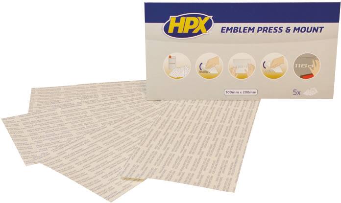Fita adesiva de dupla face transparente 100mmx200mm 24N - sortido 5 peças