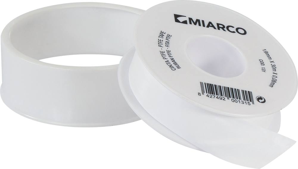 Fita de vedação isolante PTFE 0.08x19mm 30m - bolha de 1 pcs
