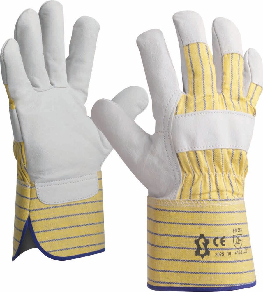 Gants de manutention fleur de bovin avec manchette renforcée
