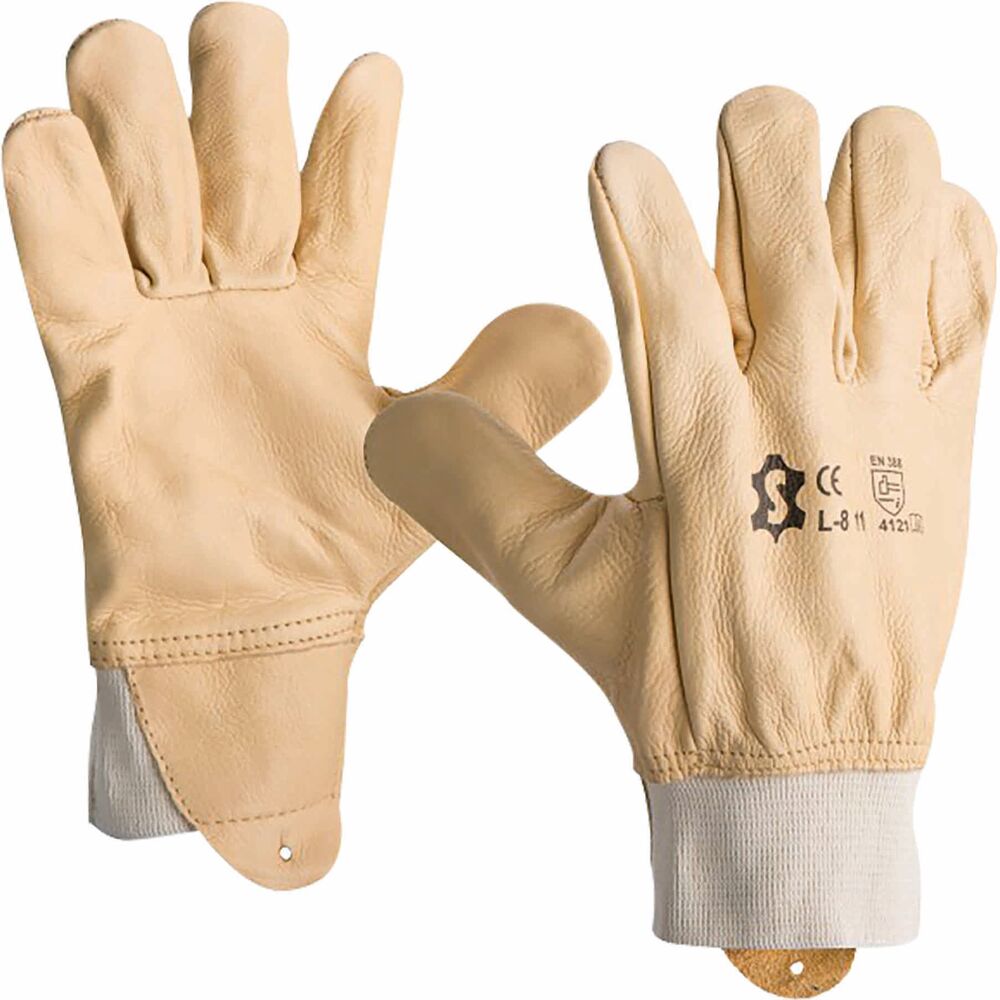 Gants de maîtrise tout cuir fleur de bovin avec protège artère