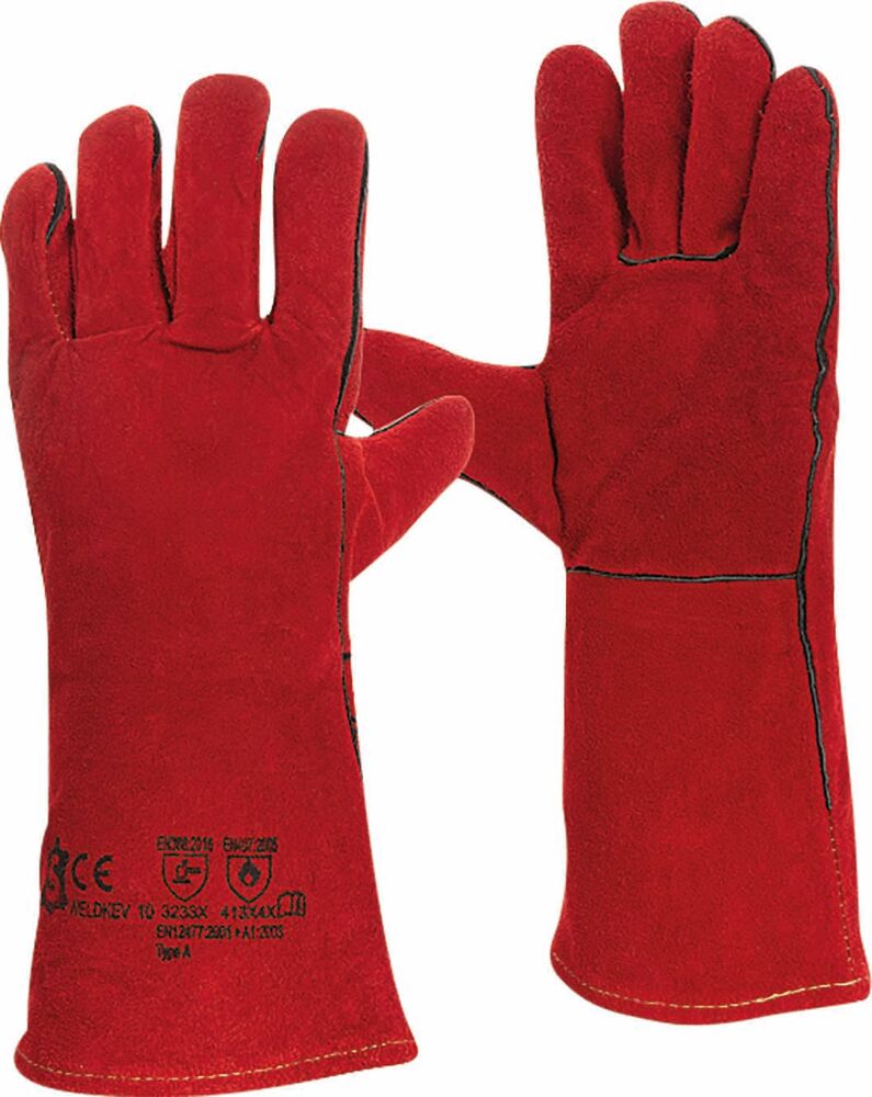 Gants de soudeur cuir doublé manchette 160mm