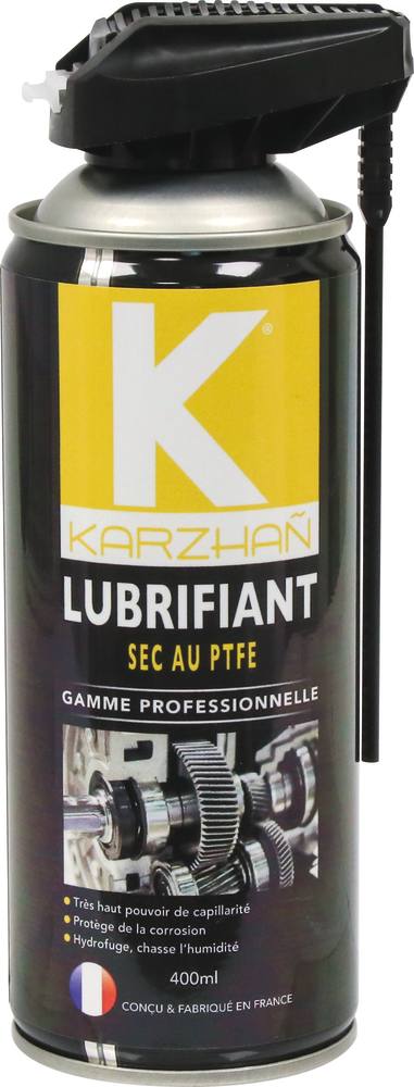 Lubrificante seco PTFE com cabeça 2 jatos - aerossol de 400 ml