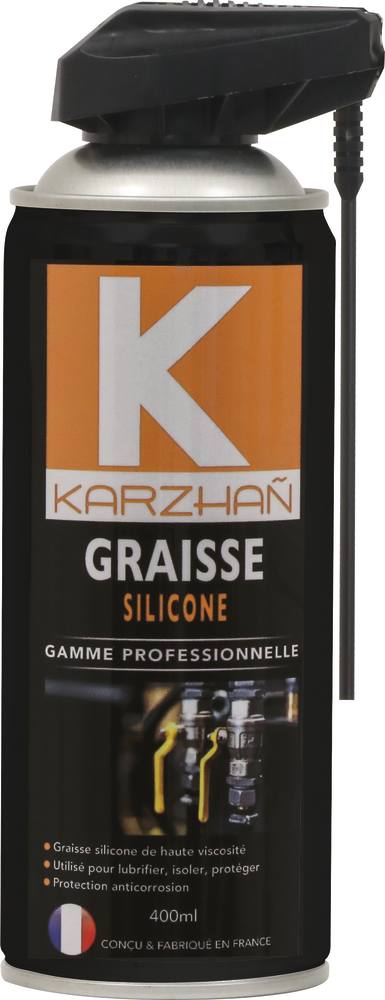 Silicone grease with 2 jets head - 400ml aerosol