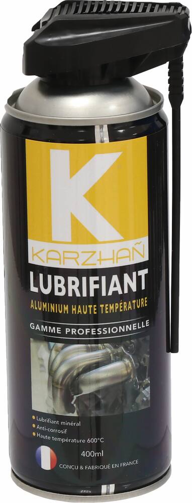 High temperature aluminum lubricant 600°C with 2 jets head - 400ml aerosol