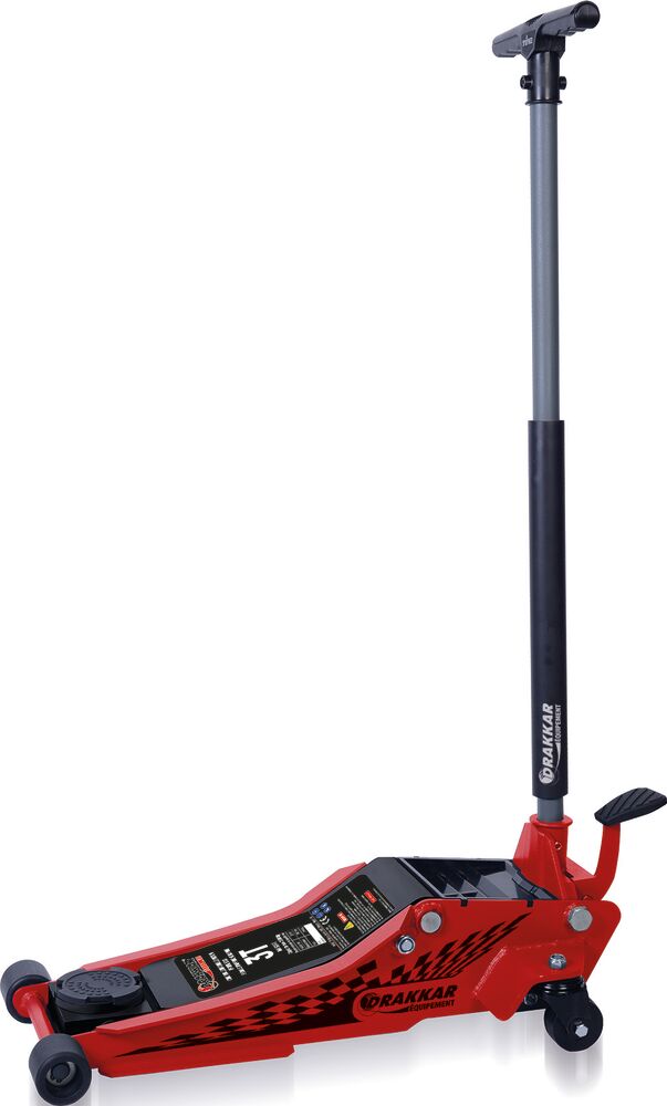 Macaco rolante 3T com pedal de pistão duplo rodas de nylon 95/515mm comprimento 772mm