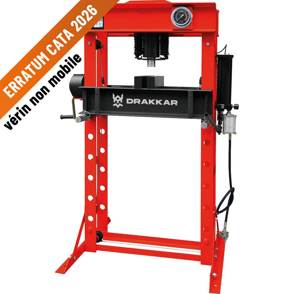 Presse d'atelier manuelle et pneumatique 50T bâti soudé