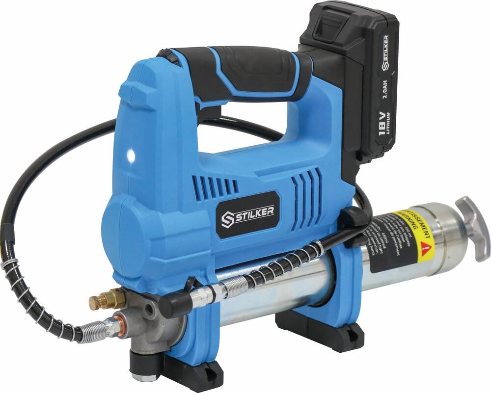 Pompe à graisse 18V 690 bar max - batterie Li-ion - chargeur 1,7A - mallette