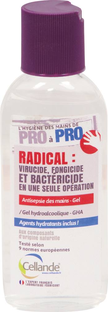 Gel hydroalcoolique virucide EN 14476