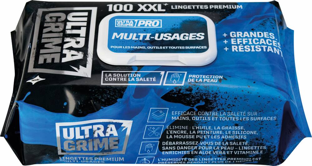 Lingettes nettoyantes PRO MULTI-USAGE 380x250mm - boîte de 100 lingettes