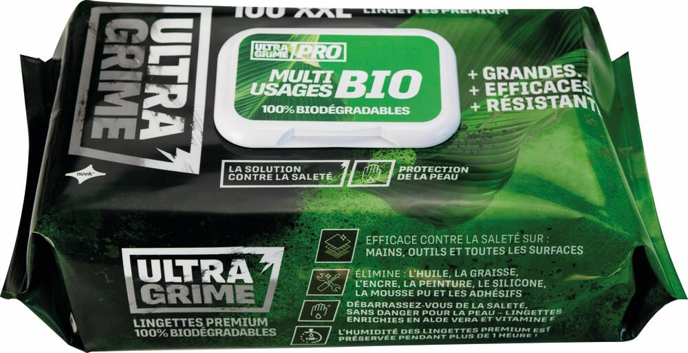 Lingettes nettoyantes PRO MULTI-USAGE BIO 380x250mm - boîte de 100 lingettes