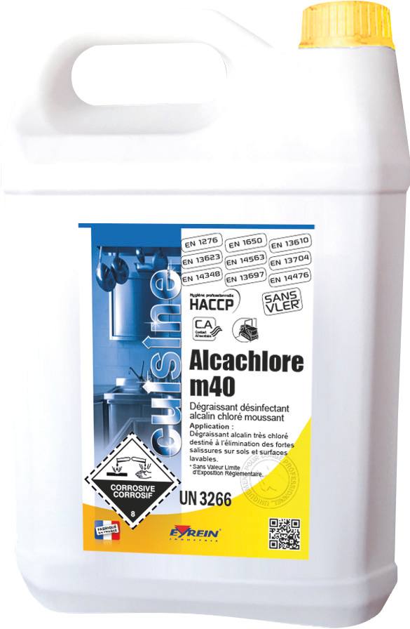 Desinfectante desengrasante clorado virucida espumante EN 14476 - Envase 5L