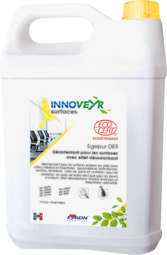 Virucida eco-certificado desinfectante de superficies EN 14476 - envase 5L