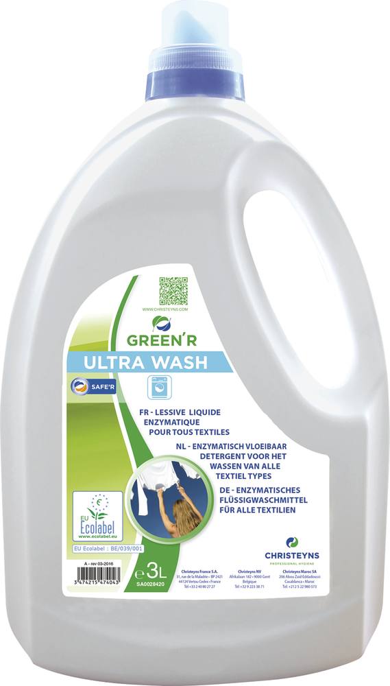 Detergente lquido extra concentrado hipoalergnico ECOLABEL - lata 3L (33 lavagens)