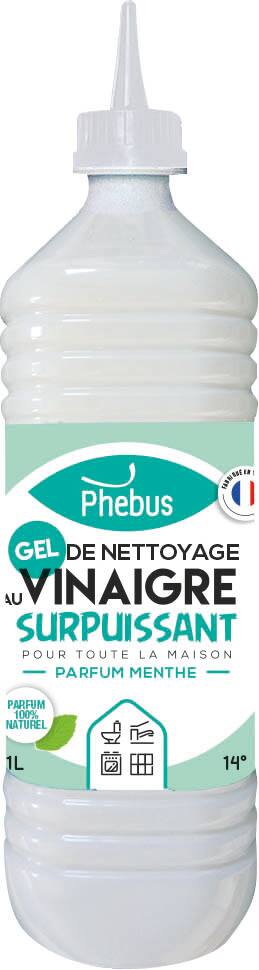 Vinagre de limpeza poderoso 14¡ em Gel com aroma de menta - frasco de 1L
