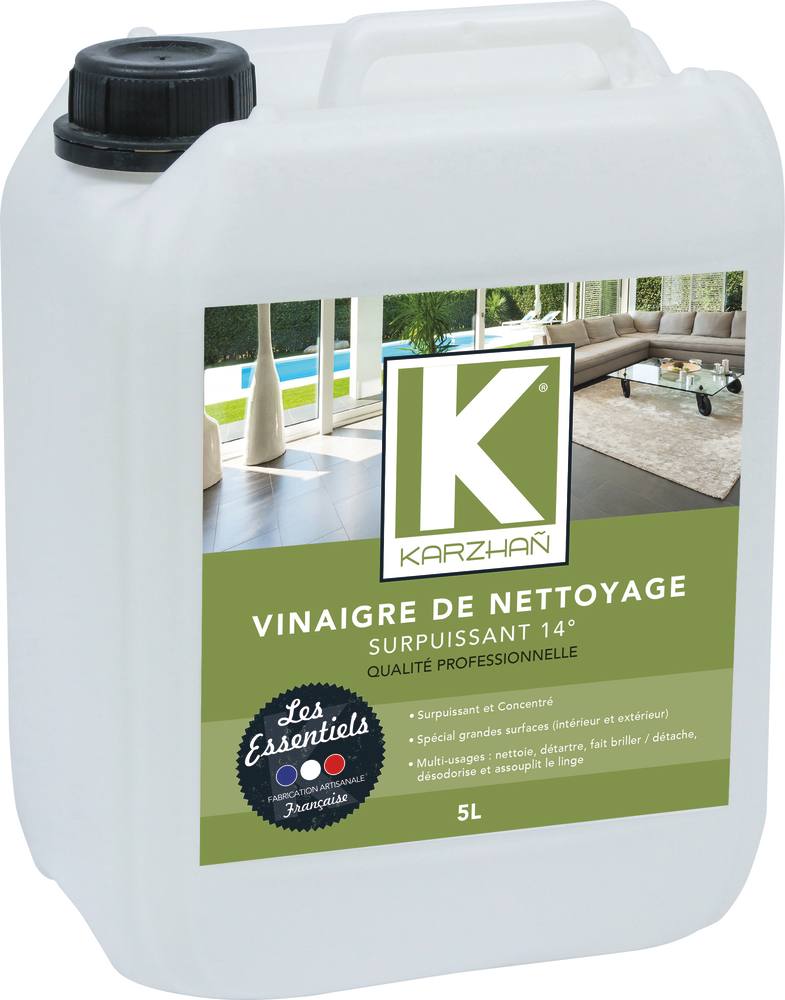 Powerful cleaning vinegar 14° - 5L container