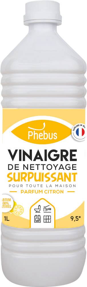 Lemon-scented 9.5° cleaning vinegar - 1L bottle