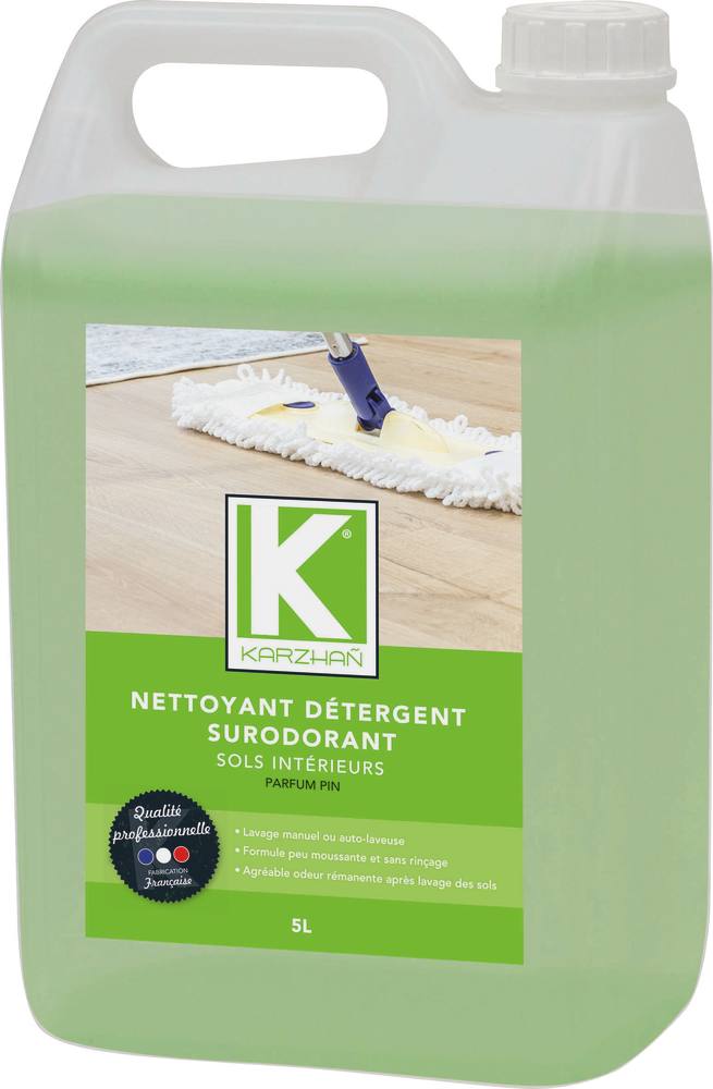 Nettoyant détergent surodorant sols - bidon de 5L