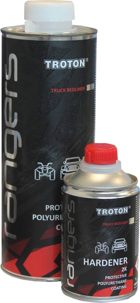 Revêtement polyuréthane structuré 2K anti-corrosion avec son durcisseur - bidon 790g et 210g