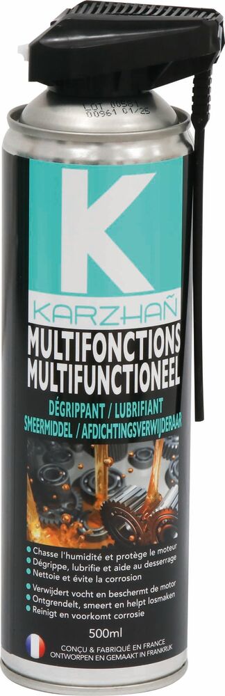 Dégrippant multifonctions avec tête 2 jets version néerlandais/belge - aérosol 500ml
