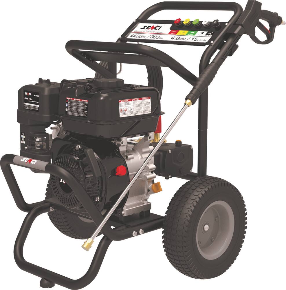 Lavadora de água fria AP motor OHV AP 900 l/h 303 bar com mangueira de 15 m.