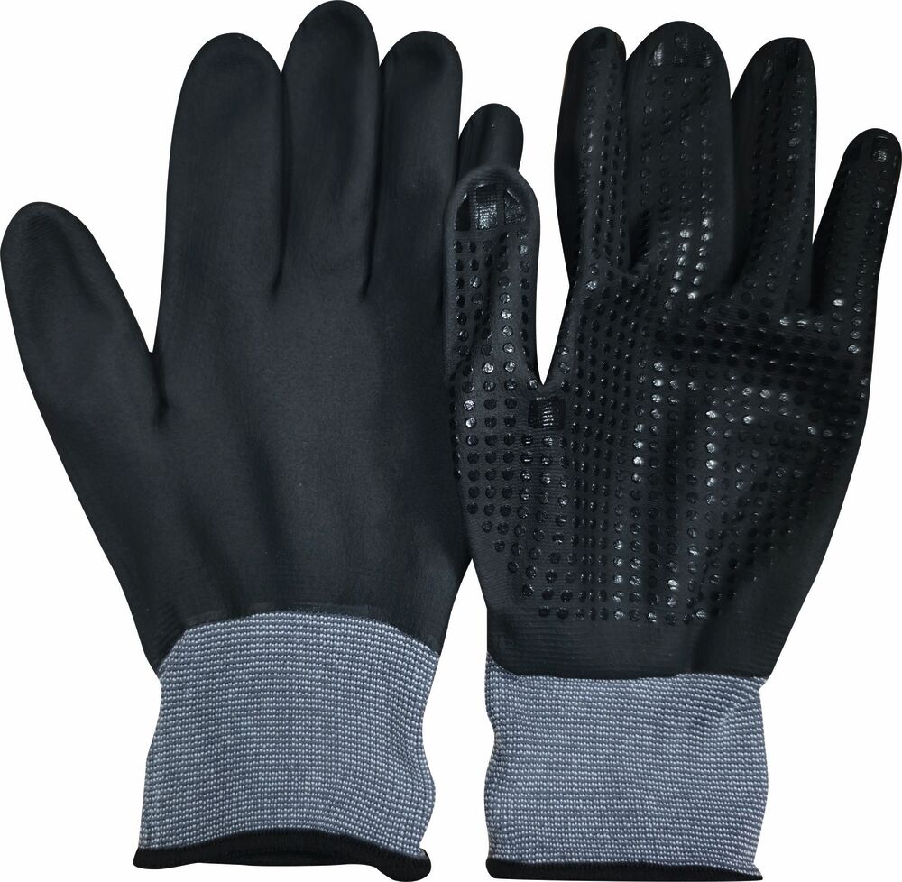 Paire de gants de manutention 100% enduit nitrile