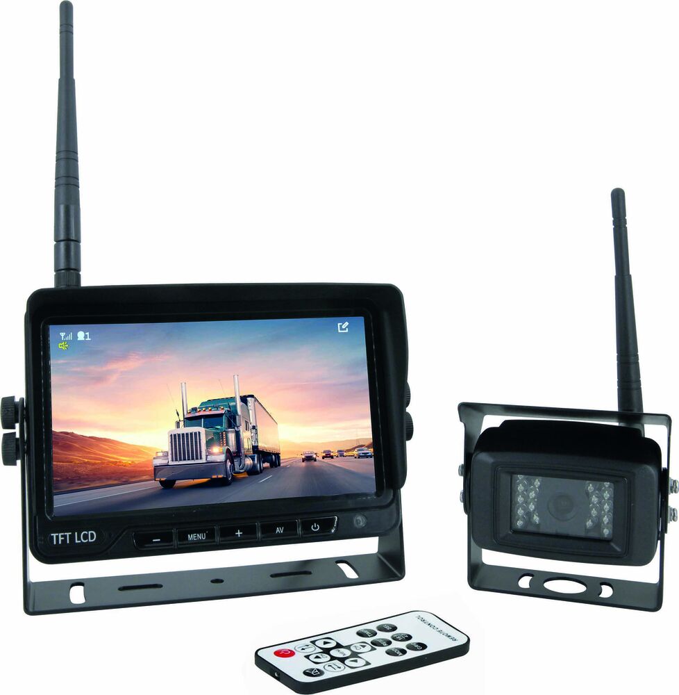 Caméra de recul HD 12/32V en kit - écran wifi 7" - caméra wifi
