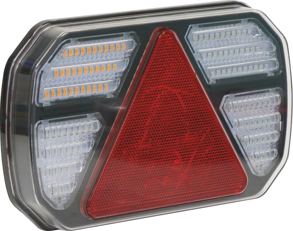 Feu arrière rectangle LED 12V 7 fonctions 245x150mm