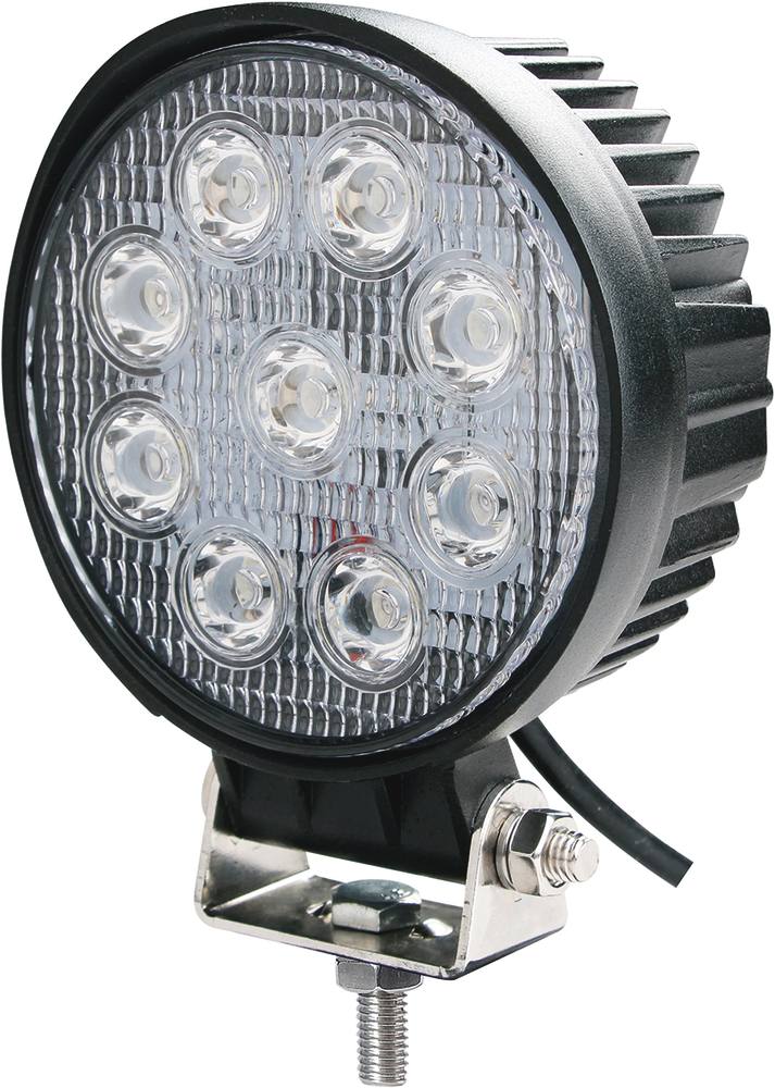 Phare de travail rond LED 10/32V 27W 1800 lumens